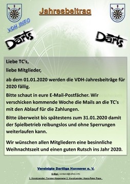 Jahresbeitrag 2020